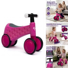 Hurtle Toddler Balance Bike HUTBB19PK, Pink - Light-Up Handlebars