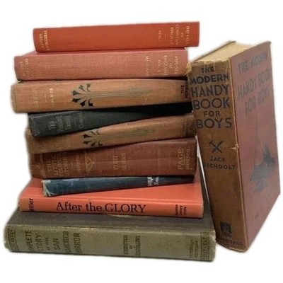 Lot of 9 Vintage Old Rare Antique Hardcover Books - Mixed Color - Random