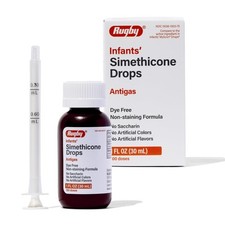 Rugby Infants Gas Relief Drops 20mg Simethicone Safe for Babies and Kids