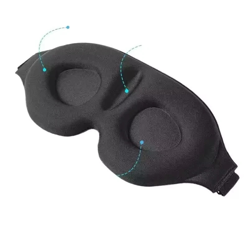 3D Travel Silk Eye Mask Sleeping Soft Padded Shade Cover Rest Relax Blindfold~