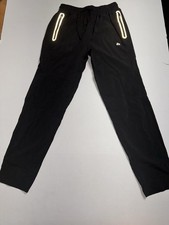Reebok X-Dri Youth Size Small Track Pants Black Elastic Waist W28 X L29 Pockets