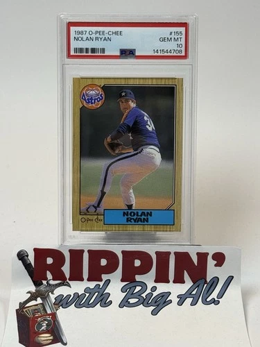 1987 O-PEE-CHEE NOLAN RYAN Astros #155 HOF PSA 10 AWESOME!