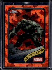 2025 Topps Chrome Marvel Sapphire Abomination Orange Refractor #/25