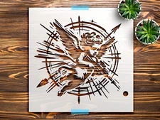 Little Angel Stencil StencilAir Reusable Plastic Wall Art Craft Template