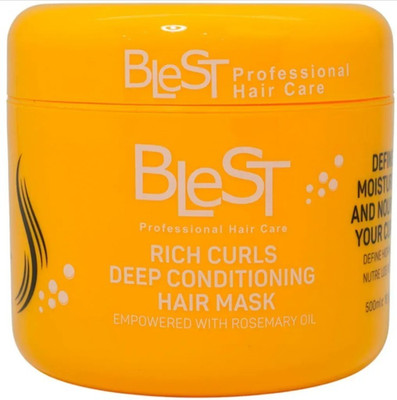 BleST Professional Hair Care Rich Curls Deep Conditioning Hair Mask new