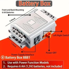 Battery Box AA 8881 / Lego Replacement Cleaned