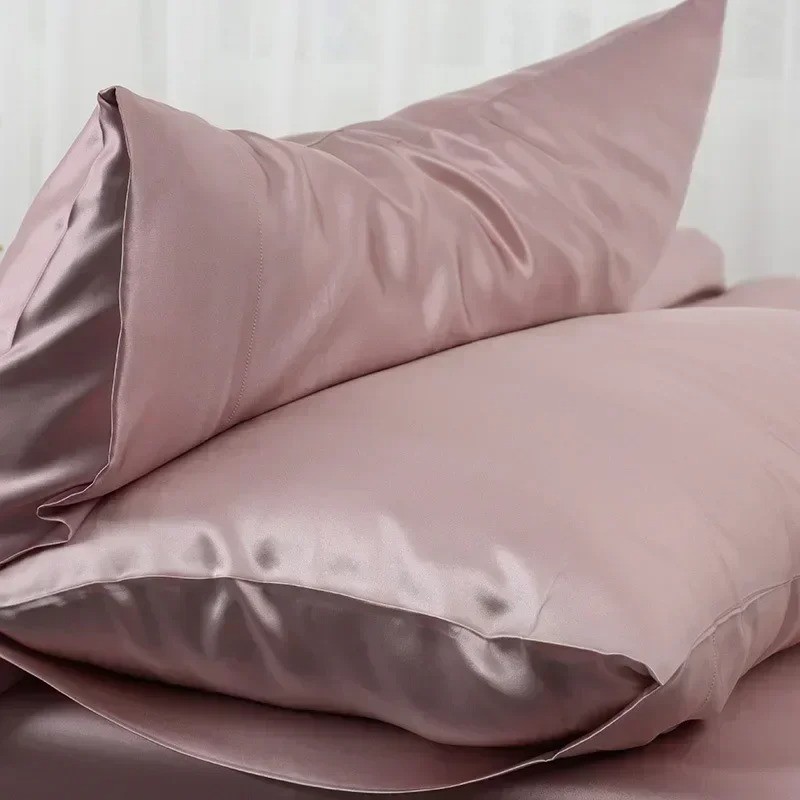 Mulberry Silk Pillow Cases Standard Size with Hidden Zipper Ultra Smooth