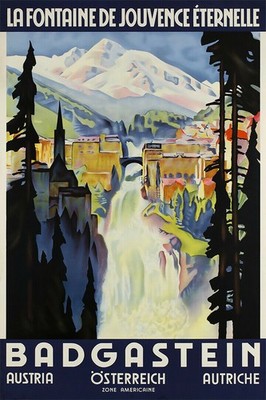 361570 Badgastein Springs Eternal Youth Austria Art Decor Print Poster