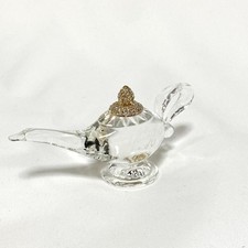 Disney Arribas Brothers crystal glass aladdin Lamp Ornament w/Box