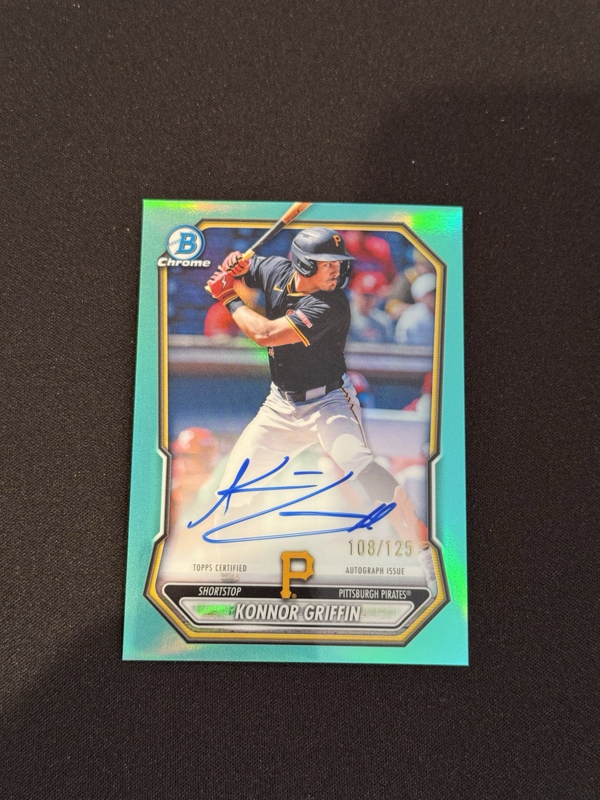 Konnor Griffin 2026 Bowman #CPA-KG Chrome Prospect Autographs 