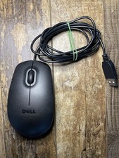Dell USB Optical Wired Mouse Black Model MS116   Plug  Play