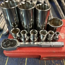 Blue Point 38 14 Drive Deep And Shallow Lot Of 10sockets 1 14 Ratchet