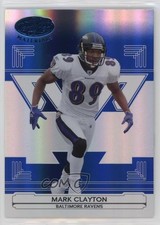 2006 Leaf Certified Materials Mirror Blue 6/50 Mark Clayton #14 p8v