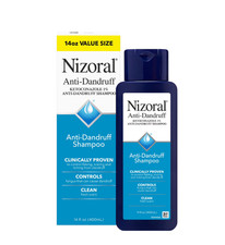 Nizoral Anti-Dandruff Shampoo Cleans  Controls with , Fresh Scent, 14 Fl Oz