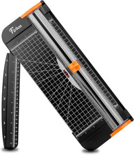 A4 Paper Cutter, 12 Inch Paper Trimmer with Extened Ruler, Black 10 Sheet Capa
