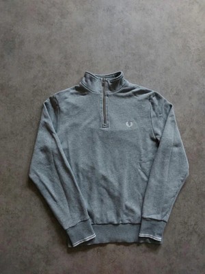 Fred Perry Quarter- Half-Zip Sweater | Grau | GR.S | Casualstyle