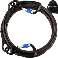 Dog Tie Out Cable 25FT Heavy Duty Chew Proof, Tangle-Free Runner with 360 Sw...