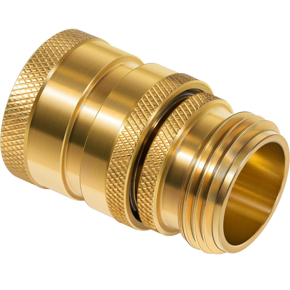 for Dramm 22729 Heavy Duty Brass Hose Coupler Quick Disconnect Connector 3/4"