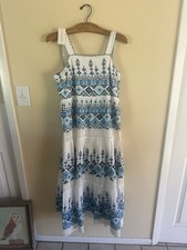 NWT Sundance Women  s Embroidered Garden Sunset Dress Size 12