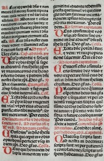 Original incunabula sheet Brevarium Augsburg 1495 (#)