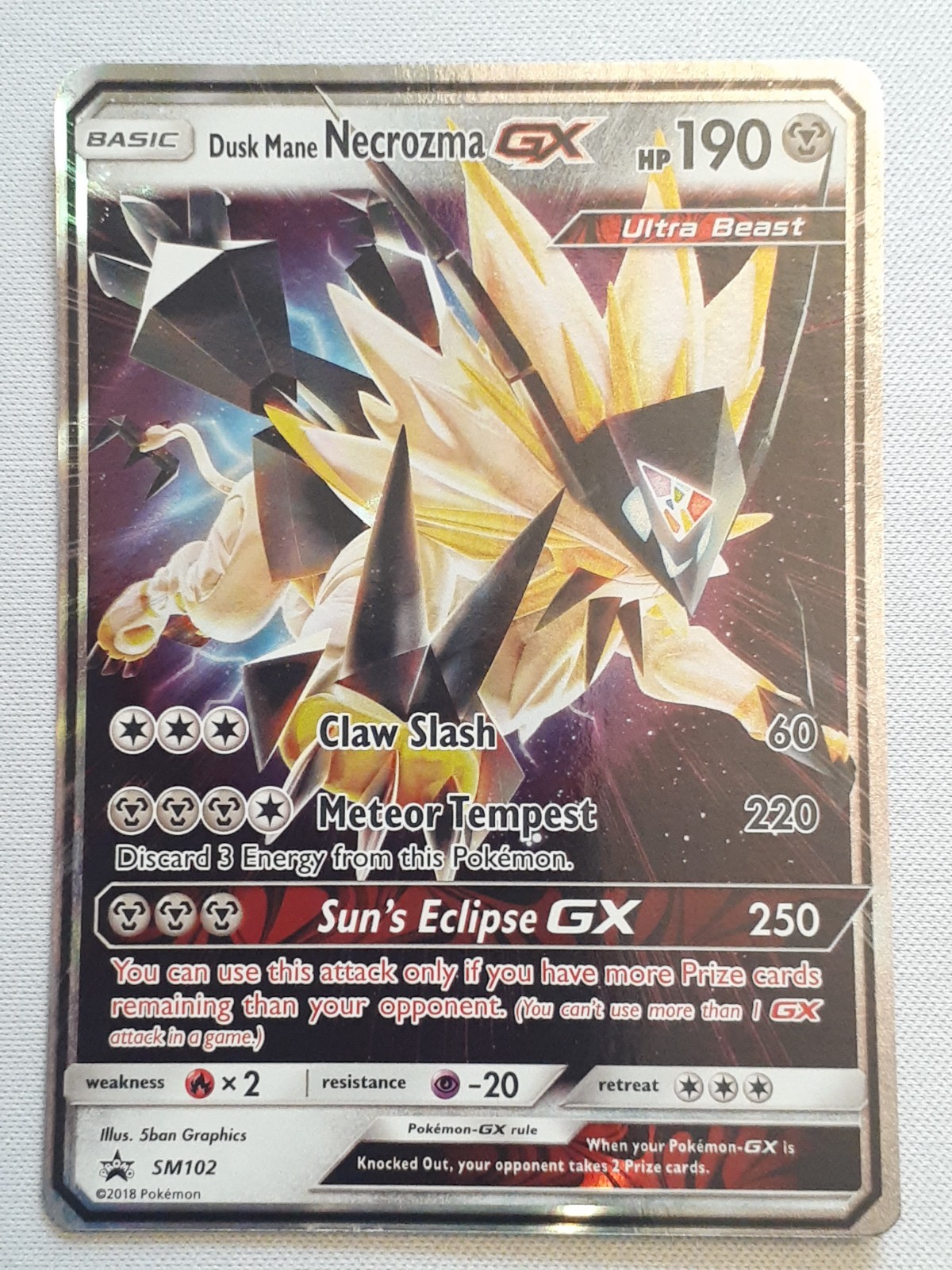  Dusk Mane Necrozma GX SM Black Star Promos SM102 *NM/LP* 