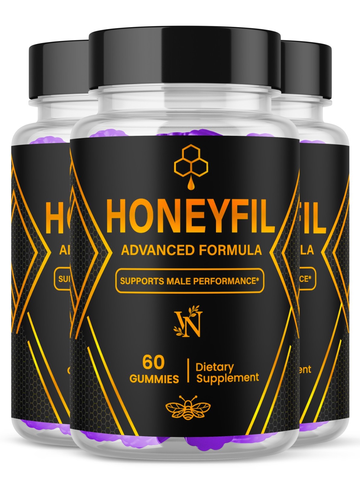 Honeyfil Gummy Supplement, Honey Fil Dietary Supplement 180CT for Male 3