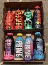 Prime Hydration 8 Bottle Collection Lot Empty *Rare*