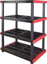 4-Tier Highly Durable Storage Rack, 200lbs/sh...