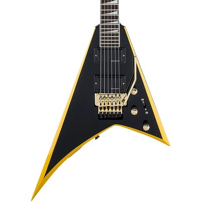 Jackson X Series Rhoads RRX24 Electric Guitar Black with Yellow Bevels
