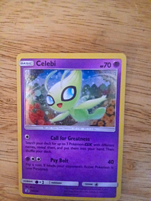 The Pokémon Company Celebi SM224 Promo Holo 70 HP Basic English Pokémon TCG