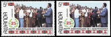 1987, Ruanda, unver. A+B, ** - 3694000