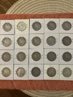 One Roll Lot Silver Half Dollars 18 Libertys & 2 Kennedy Mixed Dates & Mints