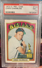 1972 O-PEE-CHEE, CHRIS CHAMBLISS #142 PSA NM+ 7.5