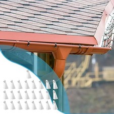 25pcs Aluminum Gutter Wedges for Leveling 5 Inch Style Gutters with Support