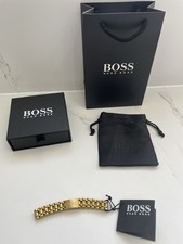 Hugo Boss Men's Stainless Steel Bracelet with Magnetic Closure Gold