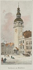 Rathaus zu Beuthen, HSt. Romantik Architektur 1800-1849 Druc Unbekannt (19.Jhd)