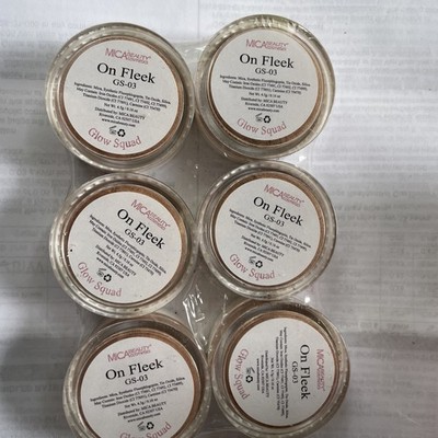 mica beauty cosmetics  set x 6 jar Mineral Pressed Powder On Fleek GS-03