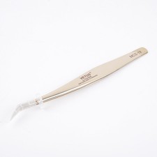 Champagne Gold Lash Tweezers Stainless Steel Precision Eyelash Extension Tool