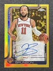 2025-26 Topps Chrome Jalen Brunson Auto Refractors Gold /50