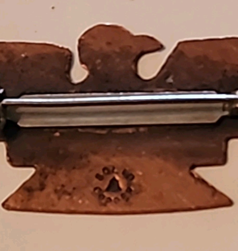 Bell Trading Post Solid Copper Thunderbird Lapel … - image 3