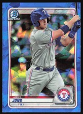 2020 Bowman Chrome Sapphire Josh Jung #BCP-113 Texas Rangers
