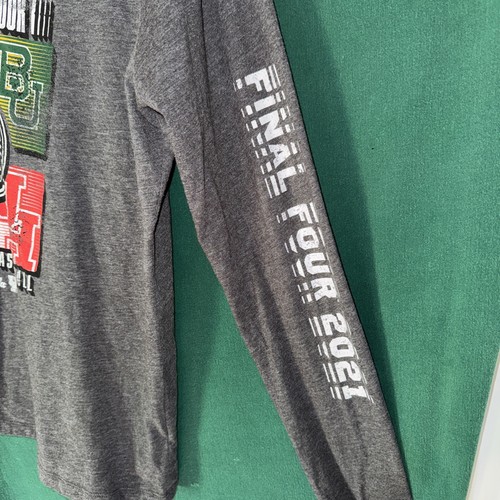 Maglia manica lunga NCAA College Basketball Final Four 2021 taglia XXL grigia - Foto 3 di 7