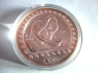 RARE 1 once d'argent PUR 1992 100$ MEXIQUE Guerrero Aguila FDC