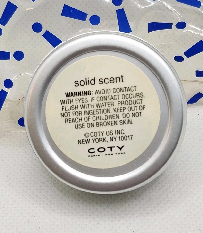 Rare Exclamation Noir Solid Scent w/ Carrying Case By Coty For Women .5 Oz Vtg - Image 2 of 4