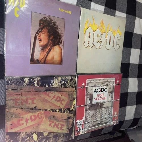 AC/DC RECORD LOT AUSTRALIAN VINYL GERMAN VG+/EX METAL ROCK