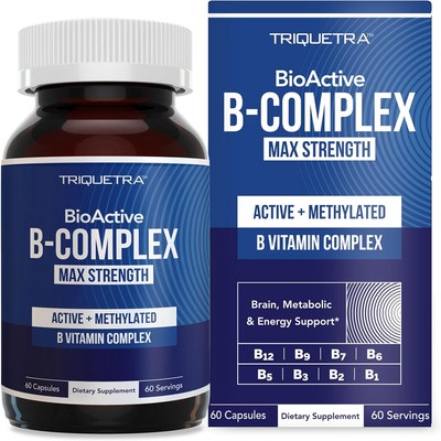USA BioActive Vitamin B Complex Blood Stream Ready Methylated B12 B1 B5 Pantesin