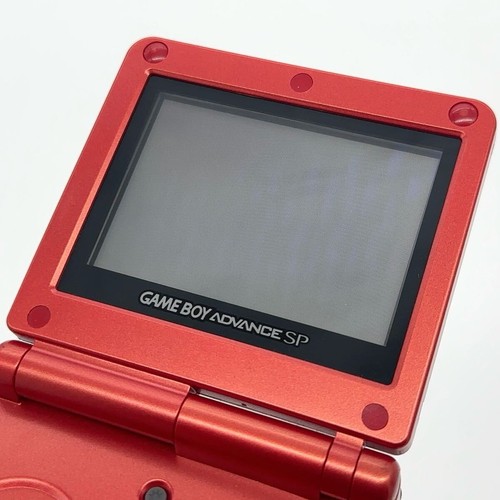 Game Boy Advance SP Flame Red Color Change Console Excellent Condition ...