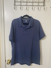 Old Navy Shirt xL Collared Short Sleeve Men  s Blue Polo Built In Flex
