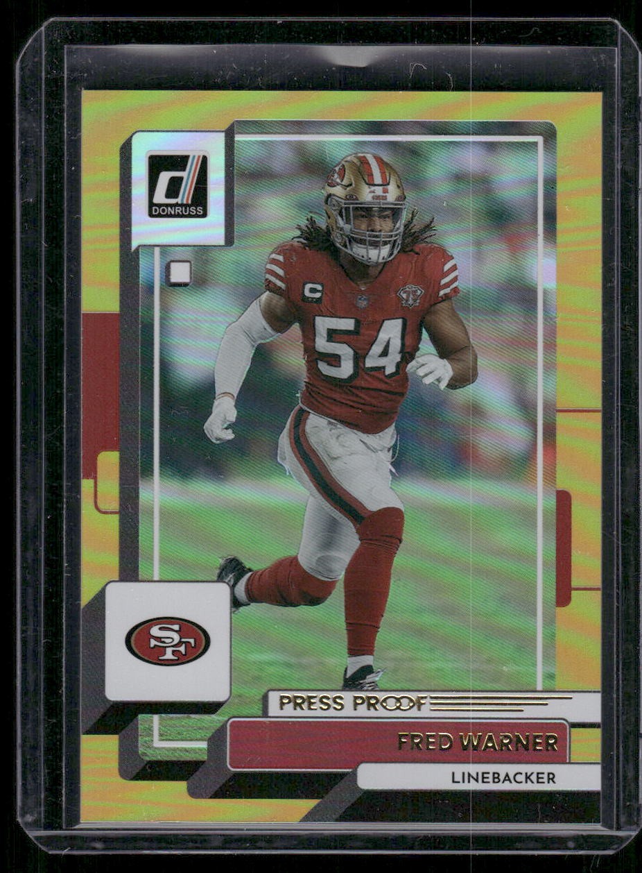 2022 Donruss #28 Fred Warner Premium Press Proof