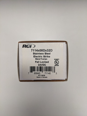 RCI Electric Strike 7114x08Dx32D Fail Secure 24 VDC